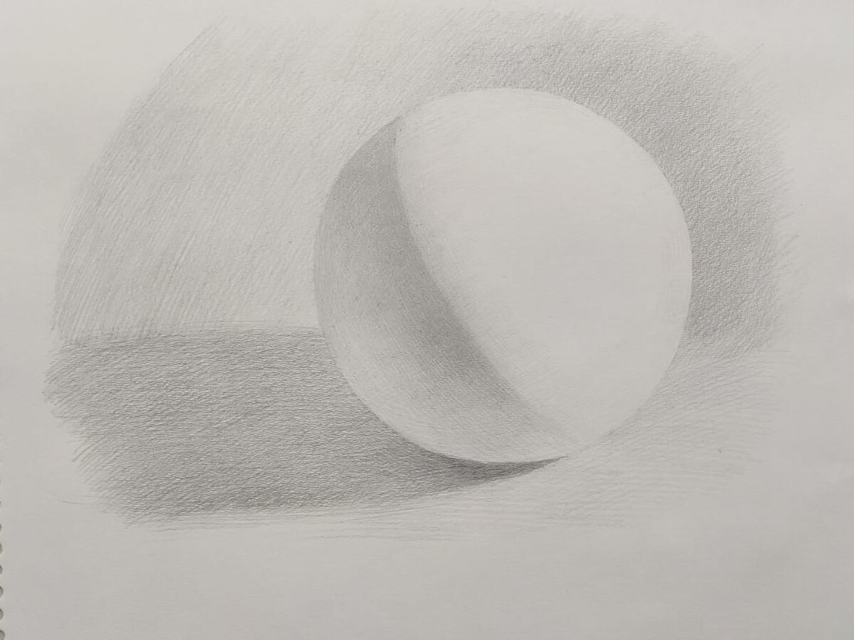 El claroscuro, la iluminación, técnicas de trazos y la esfera en dibujo académico (teoria y práctica)