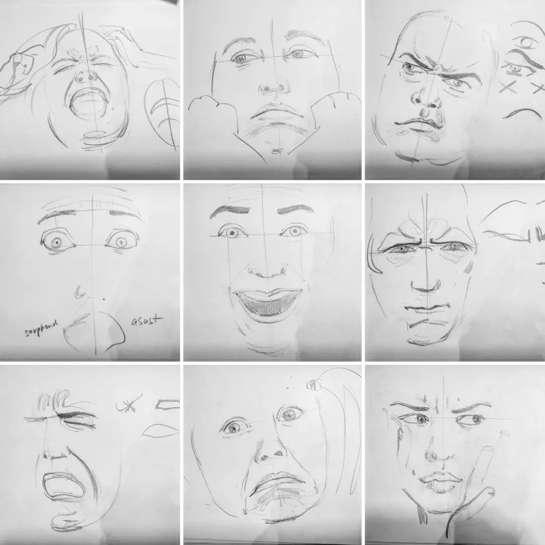 Las expresiones faciales y como dibujarlas (3 horas)