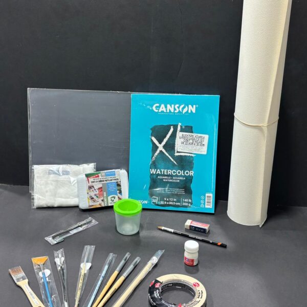 Acuarela kit de material completo variante más cara