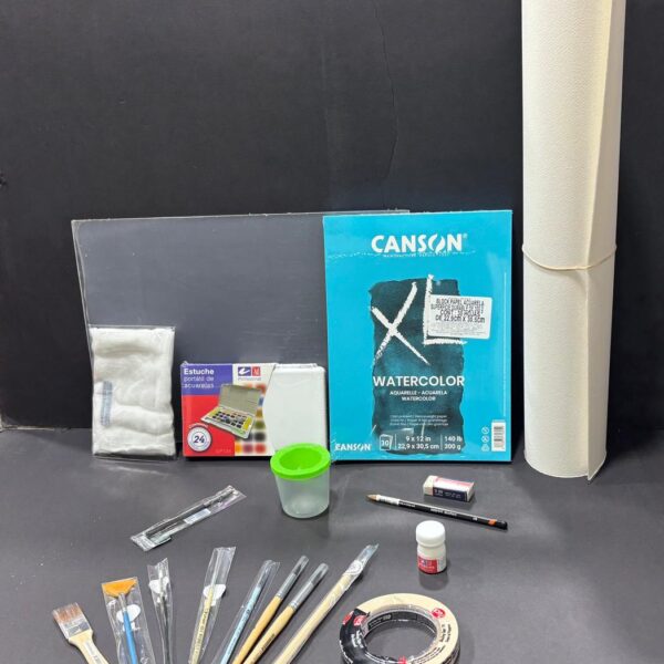 Acuarela kit de material completo económico