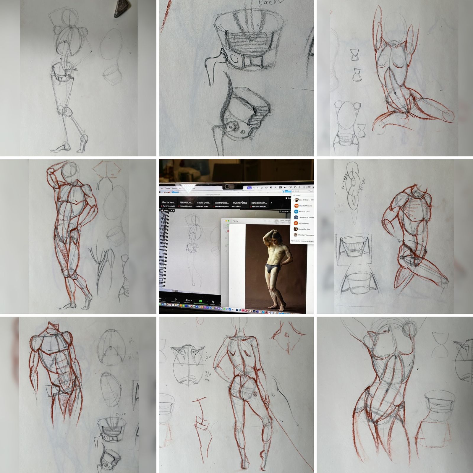 Práctica de dibujo gestual parte 1