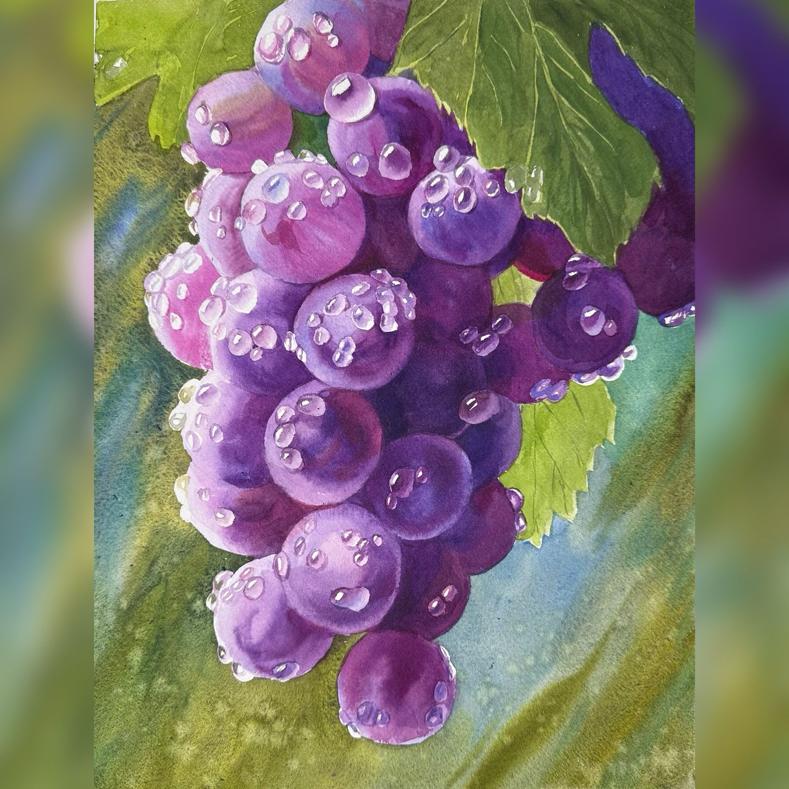 Las uvas con las gotas del roció (4 horas)
