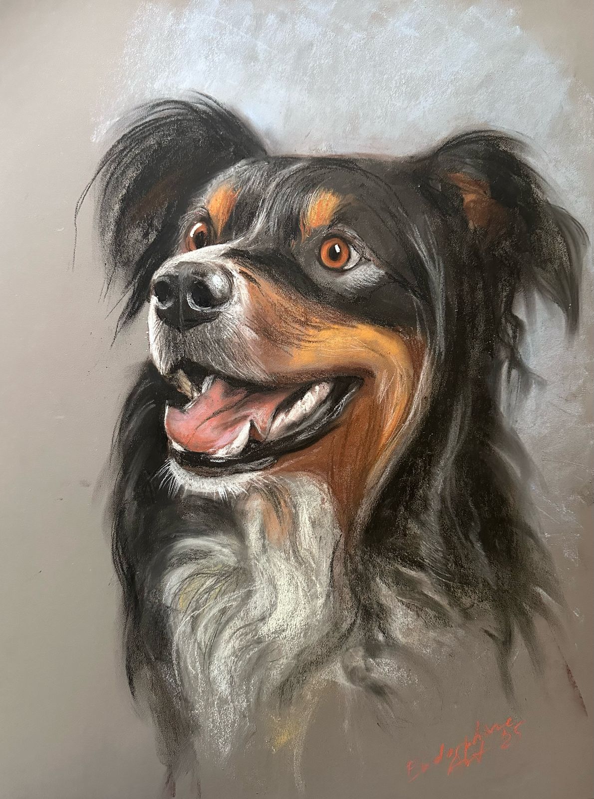 El perrito blanco_negro al pastel (4 horas)